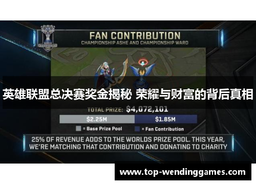 英雄联盟总决赛奖金揭秘 荣耀与财富的背后真相